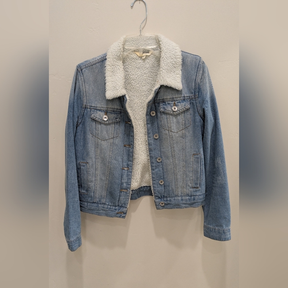 Ci Sono Light Gray Sherpa Jacket